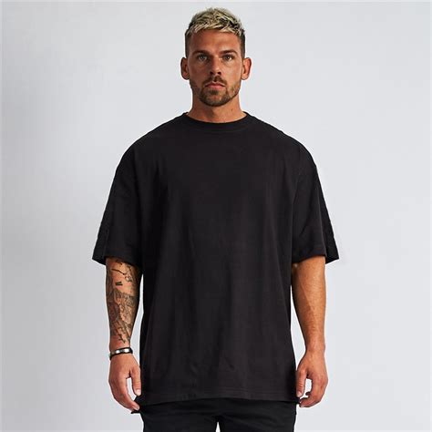 oversized gym t shirt men's.